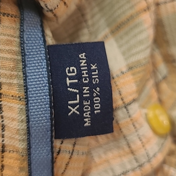 Tommy Bahama Shirt Men's sz XL 100% Silk Plaid Short Sleeve Button Down - Picture 5 of 8